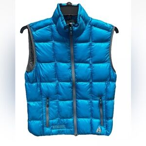 Eddie Bauer First Ascent Goose Down Light Vest 800 Fill Womens Sz Large Blue EUC